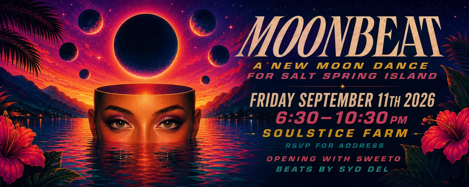Moonbeat poster: September 11, 2026, with Sweeto and Syd Del
